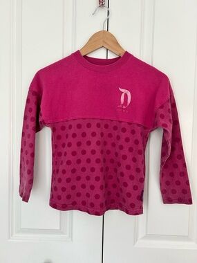 Disney Parks Disneyland Spirit Jersey girls smal 5/6 pink glitter